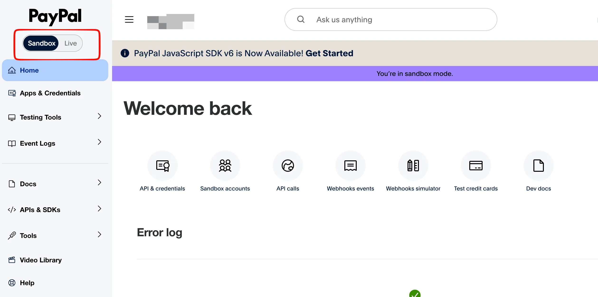 PayPal Sandbox